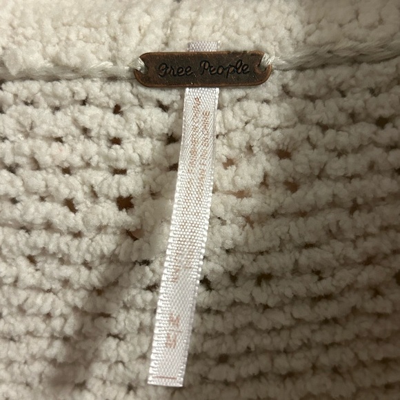 Free People Ivory Be Yours Cowl Neck Knit Sweater - M - Picture 5 of 12